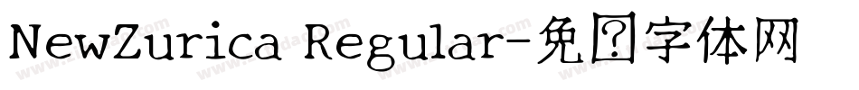 NewZurica Regular字体转换